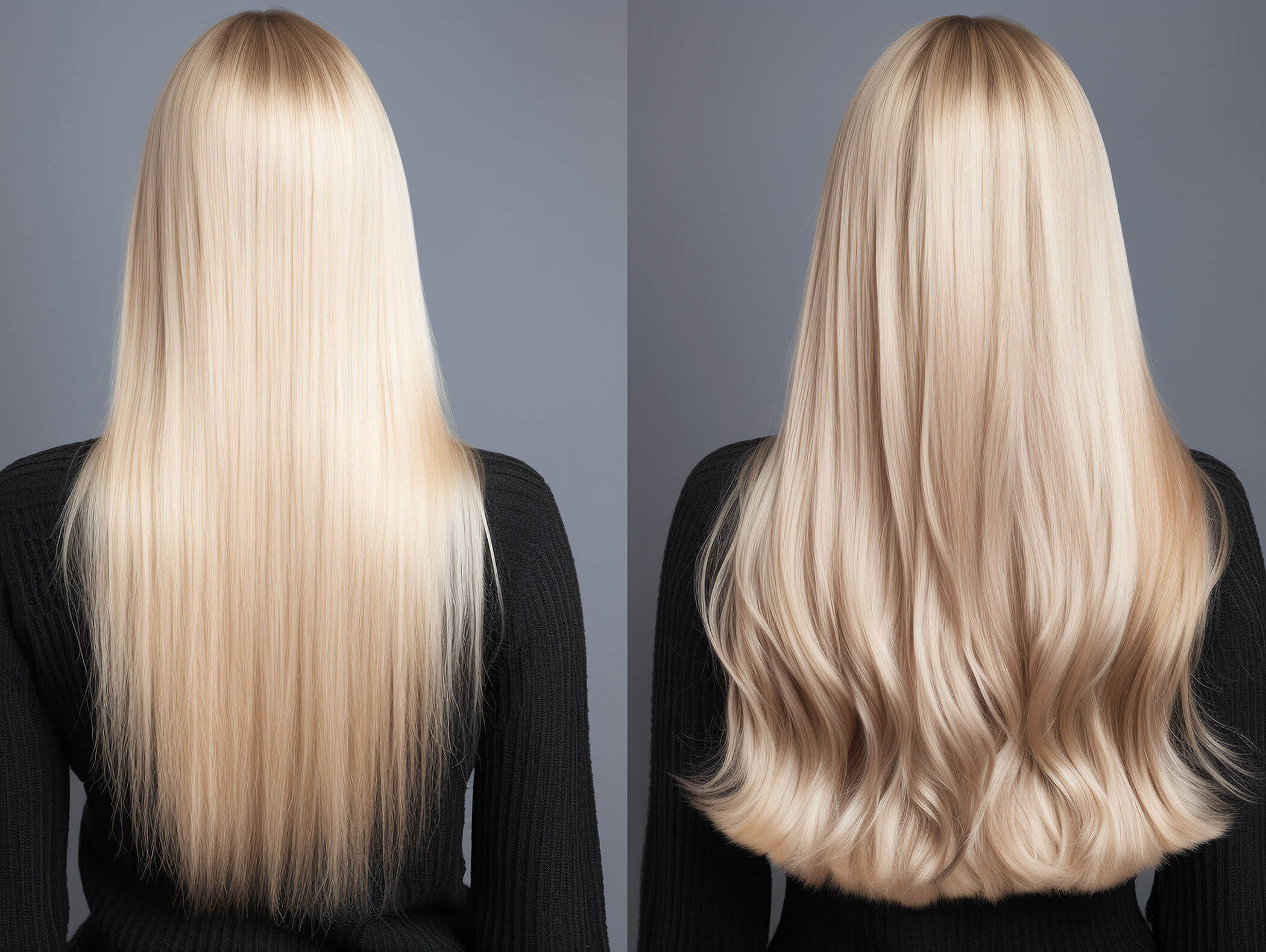 Infoltimento dei capelli prima e dopo - donna con capelli biondi - Haarstudio Mayr a Brunico